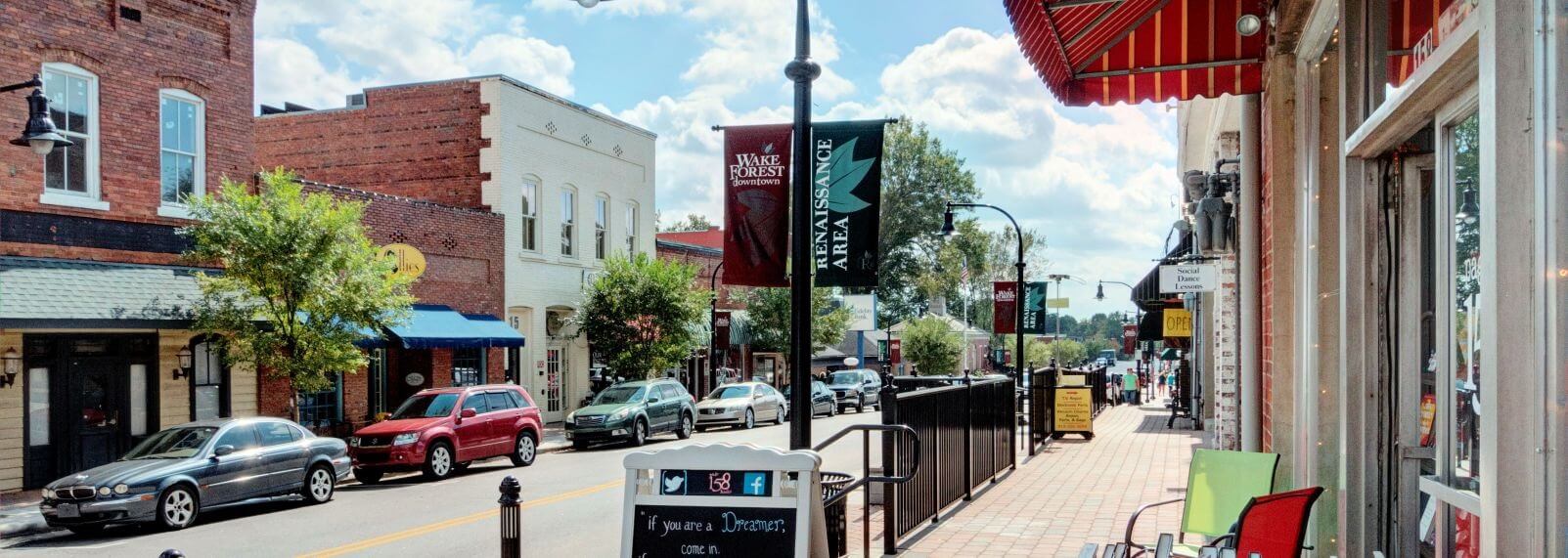 downtown Wake Forest NC